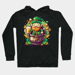 Funny Cute Leprechaun St. Patrick's Day Hoodie